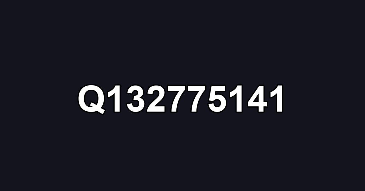 Q132775141
