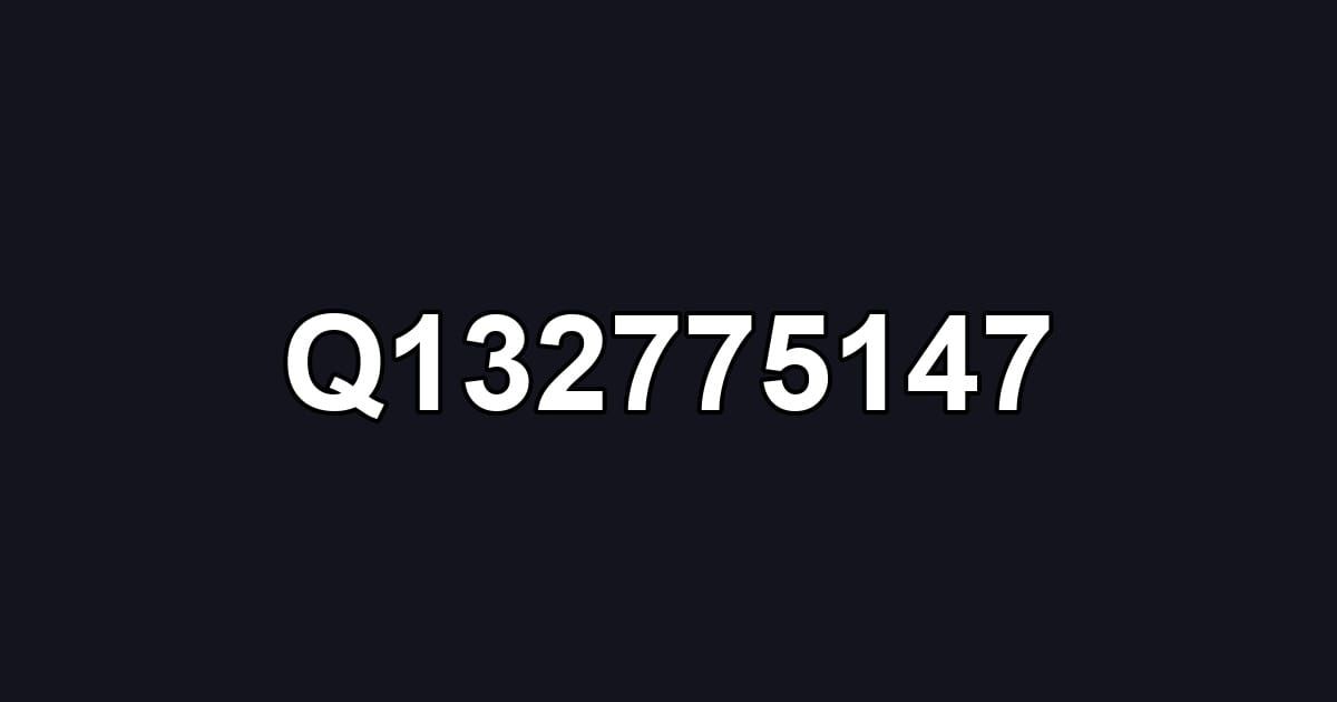 Q132775147