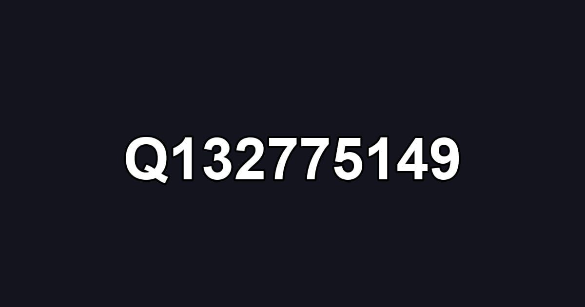 Q132775149