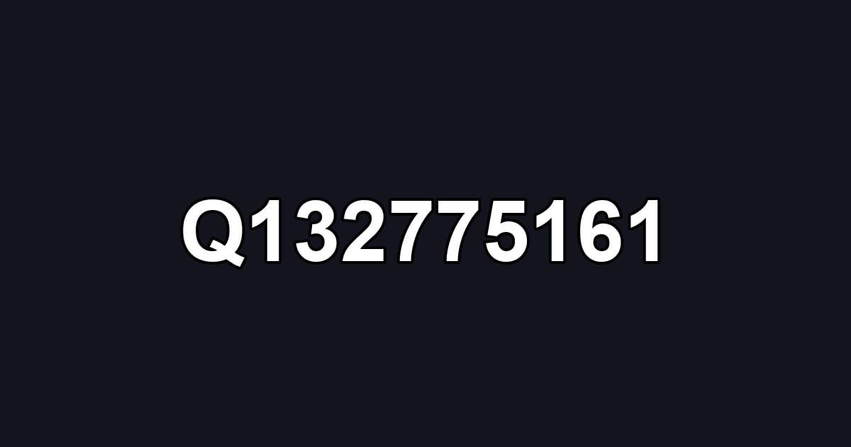 Q132775161