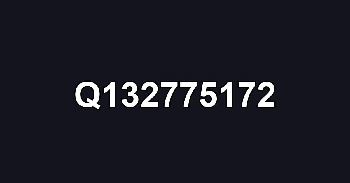 Q132775172