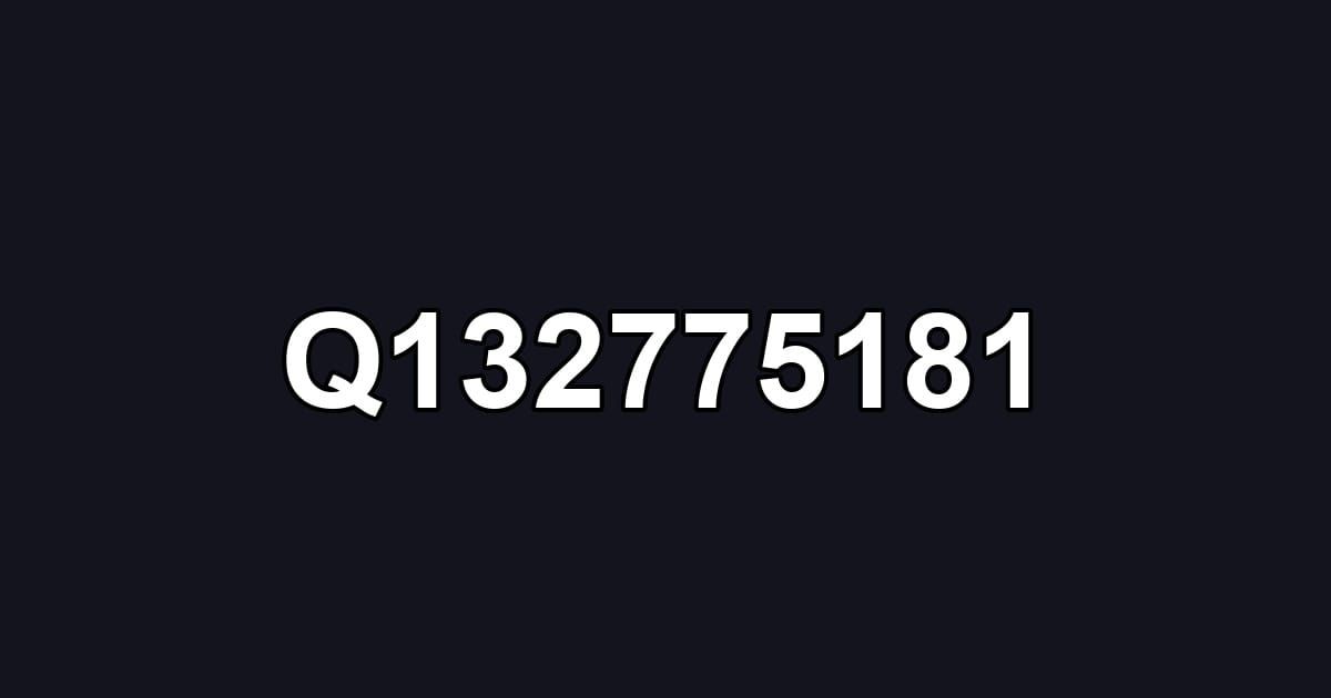 Q132775181