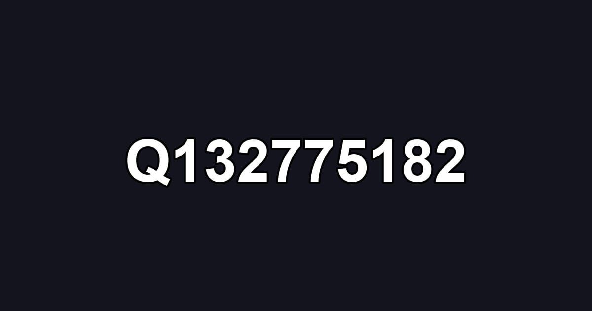 Q132775182
