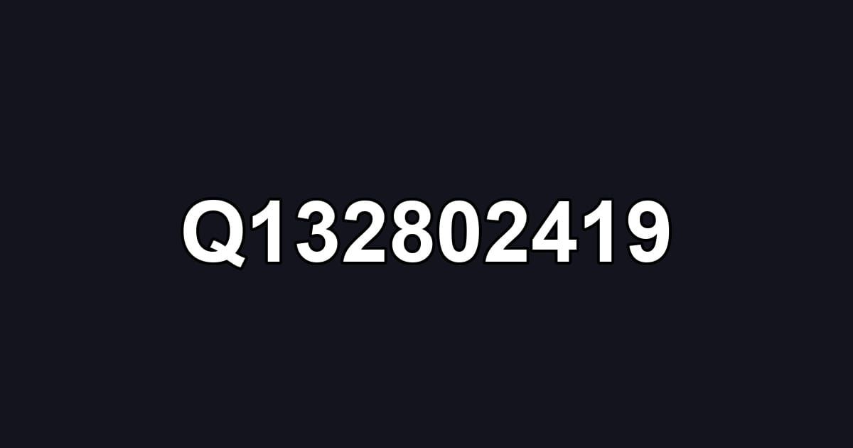 Q132802419
