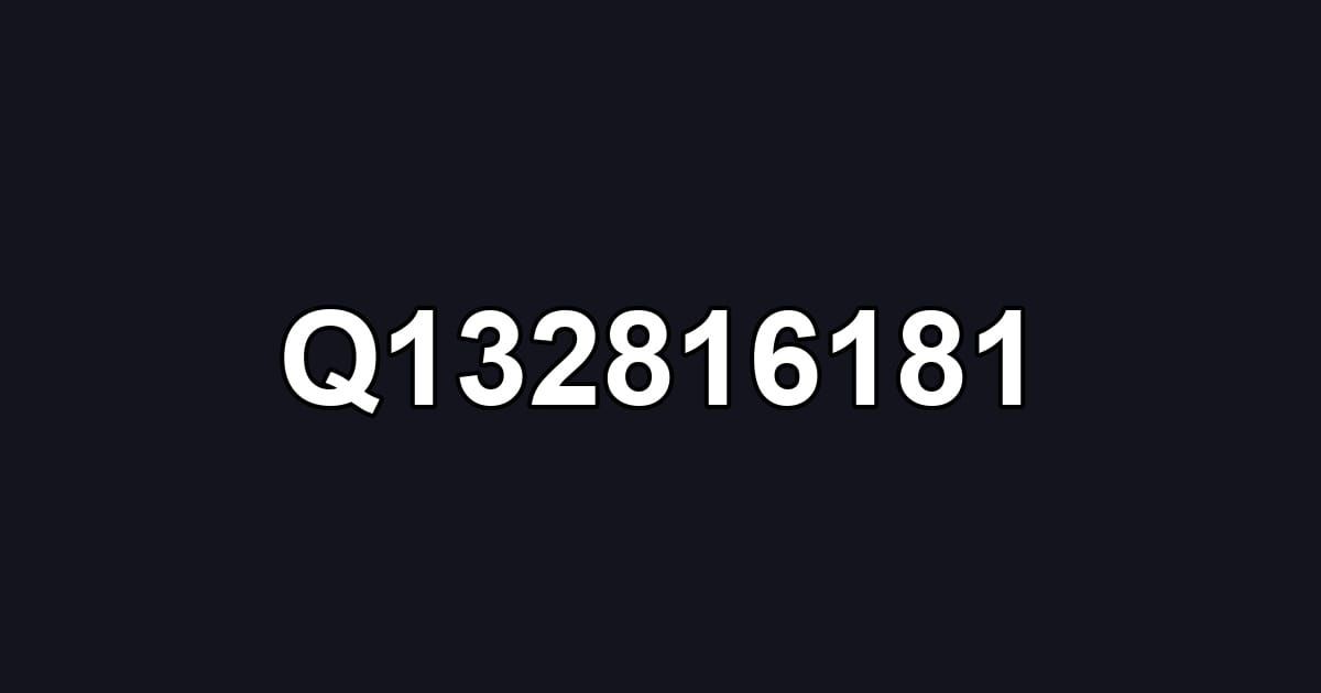 Q132816181