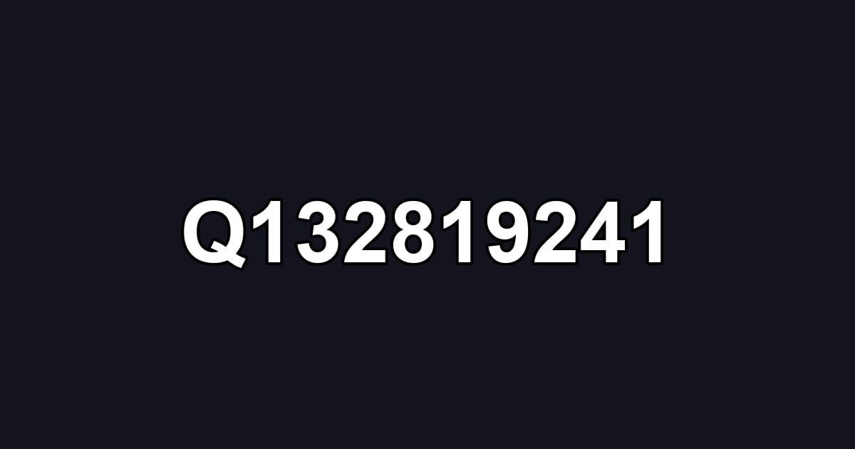 Q132819241