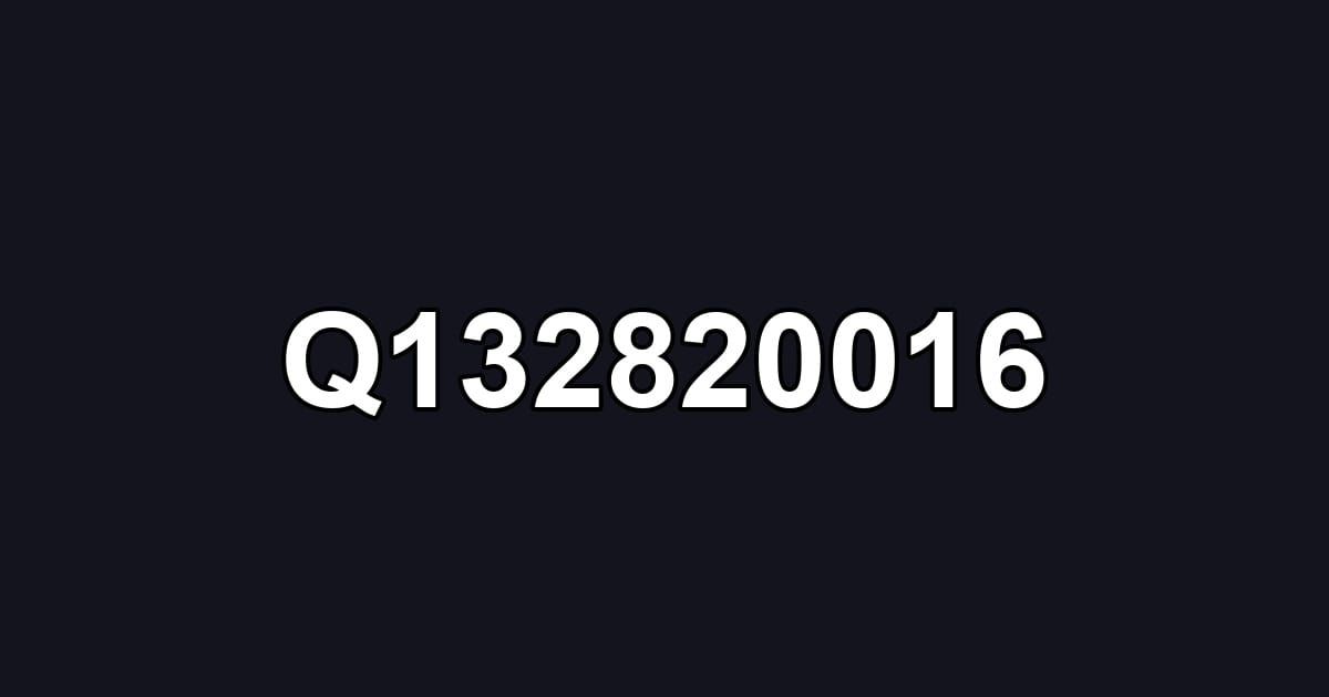Q132820016