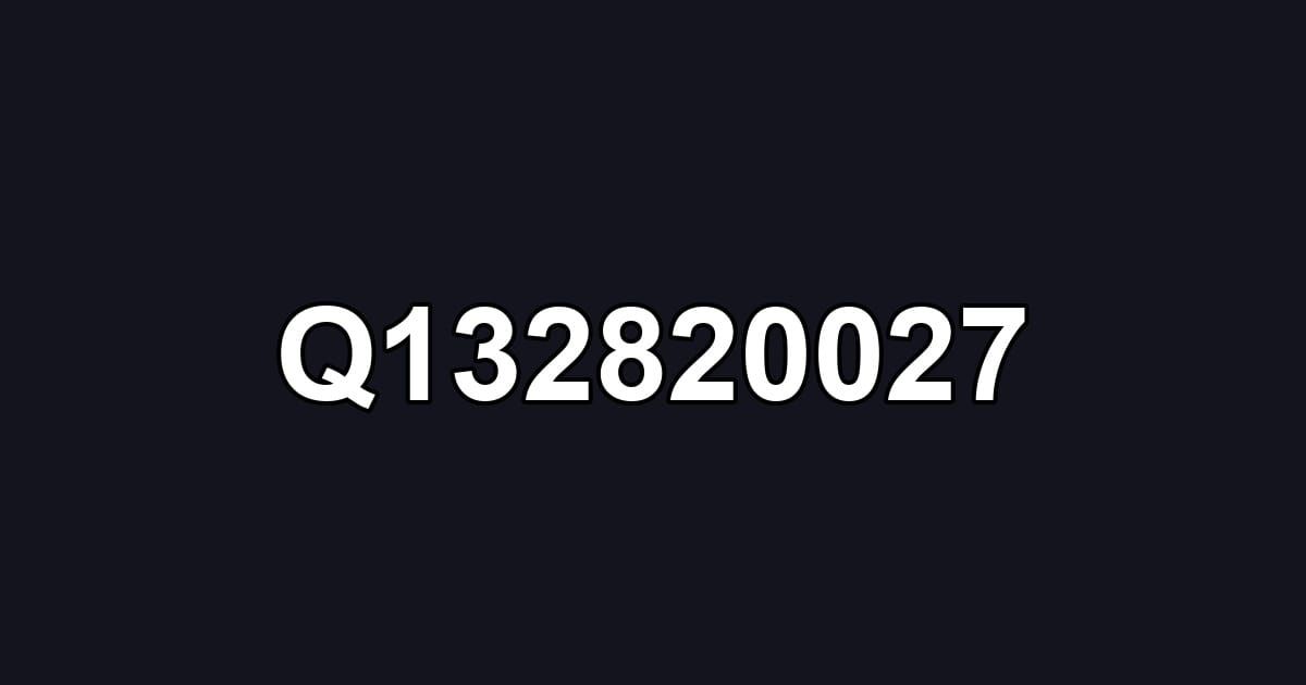 Q132820027