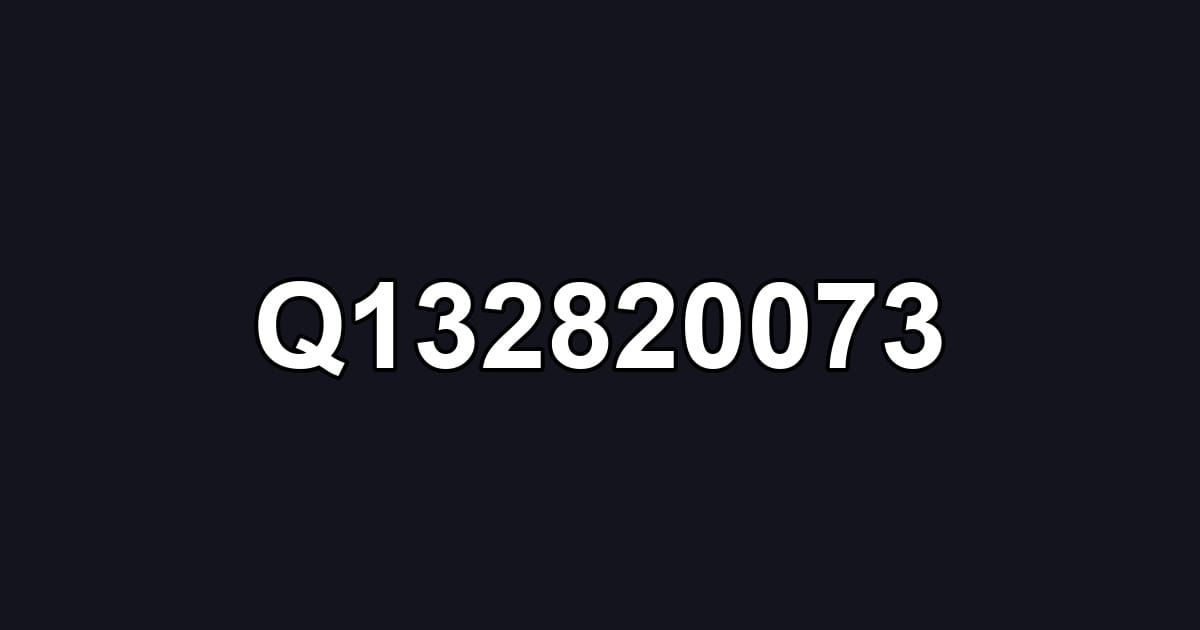Q132820073