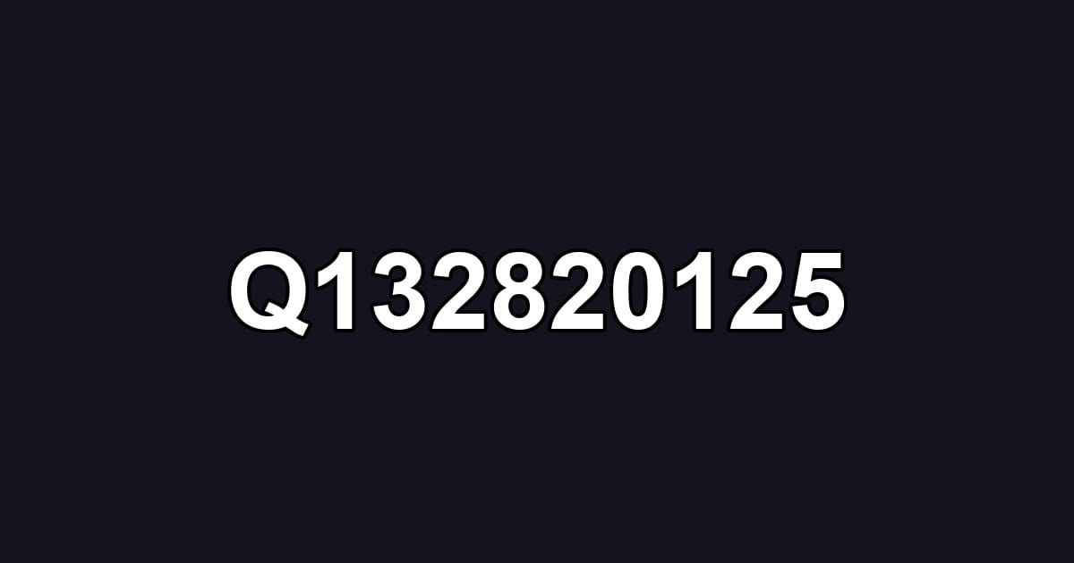 Q132820125