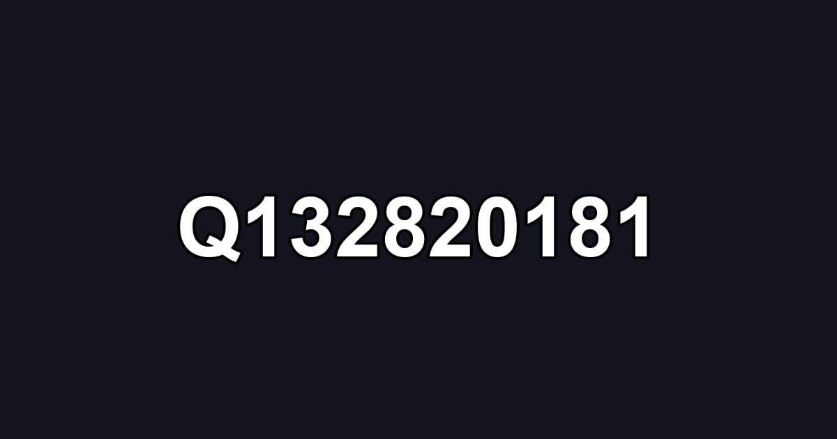 Q132820181
