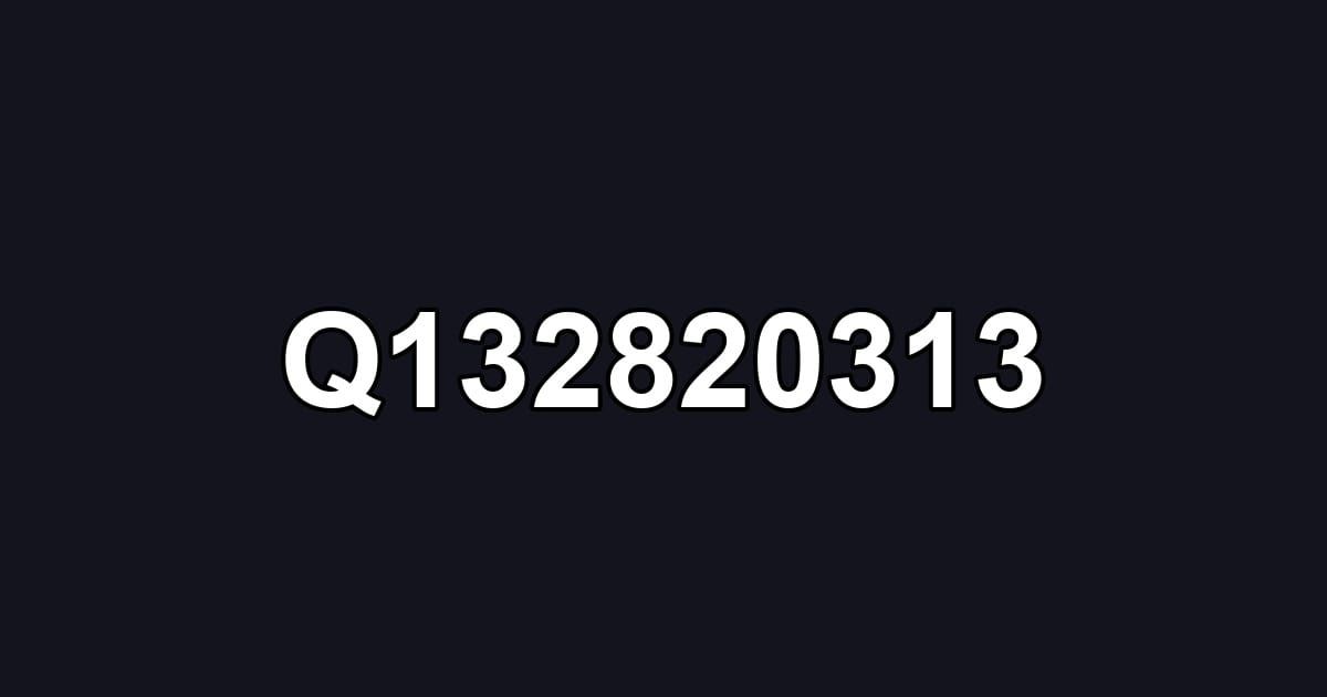 Q132820313
