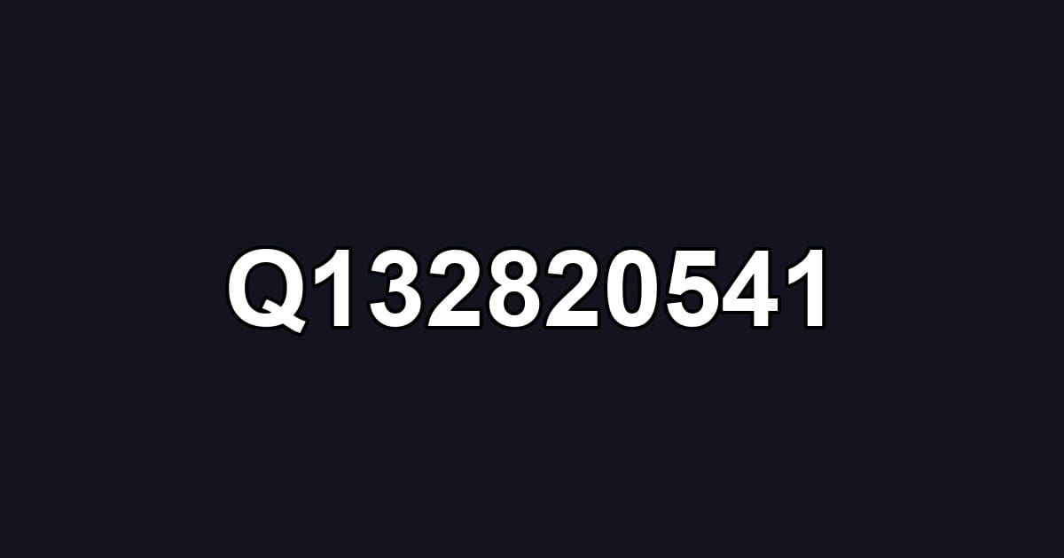 Q132820541