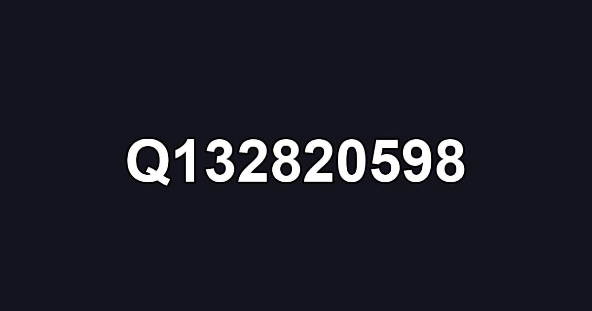 Q132820598
