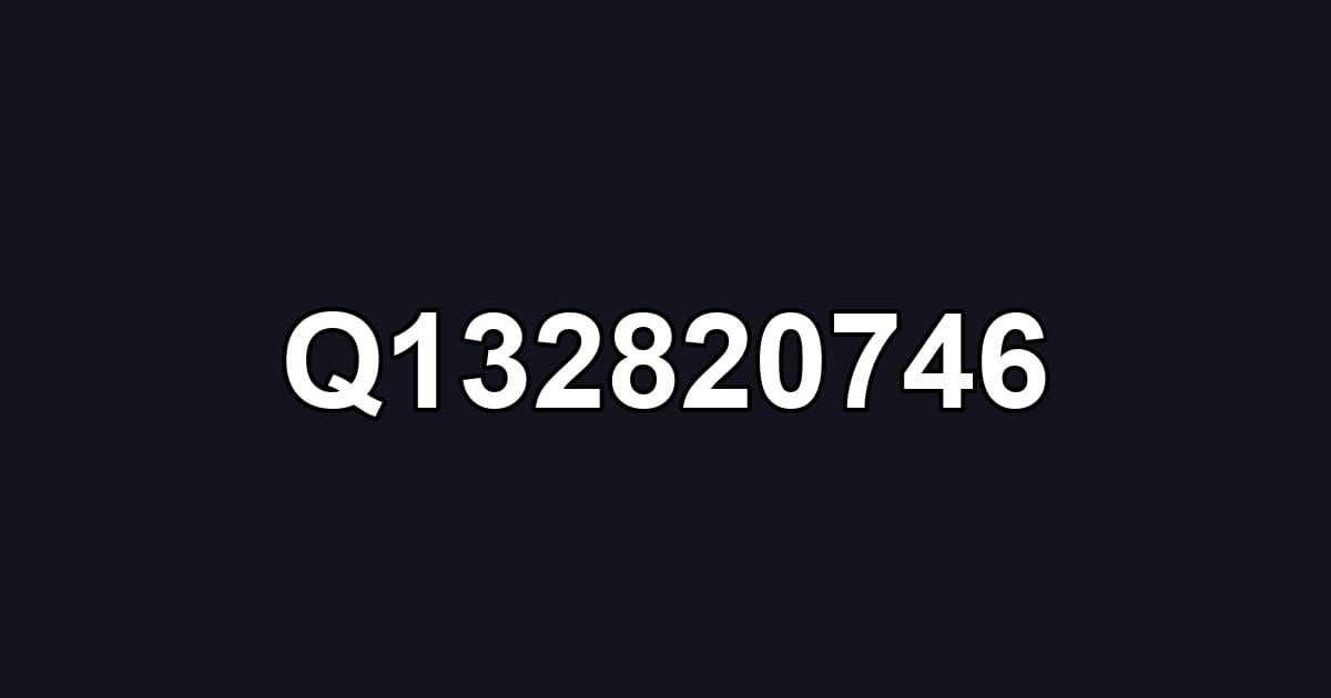 Q132820746