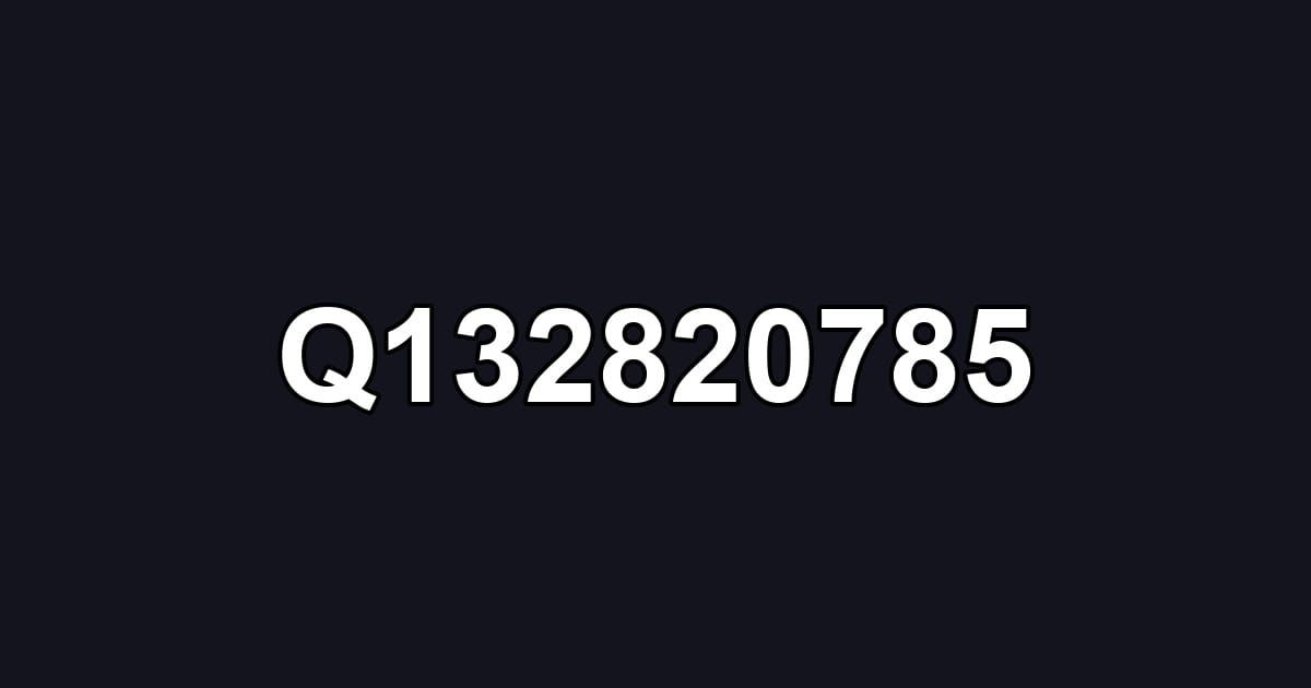 Q132820785