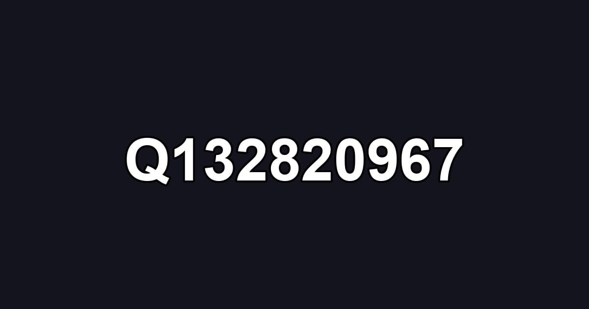 Q132820967