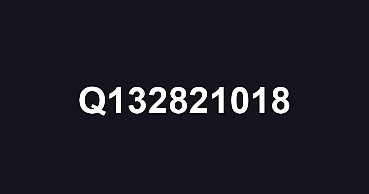 Q132821018