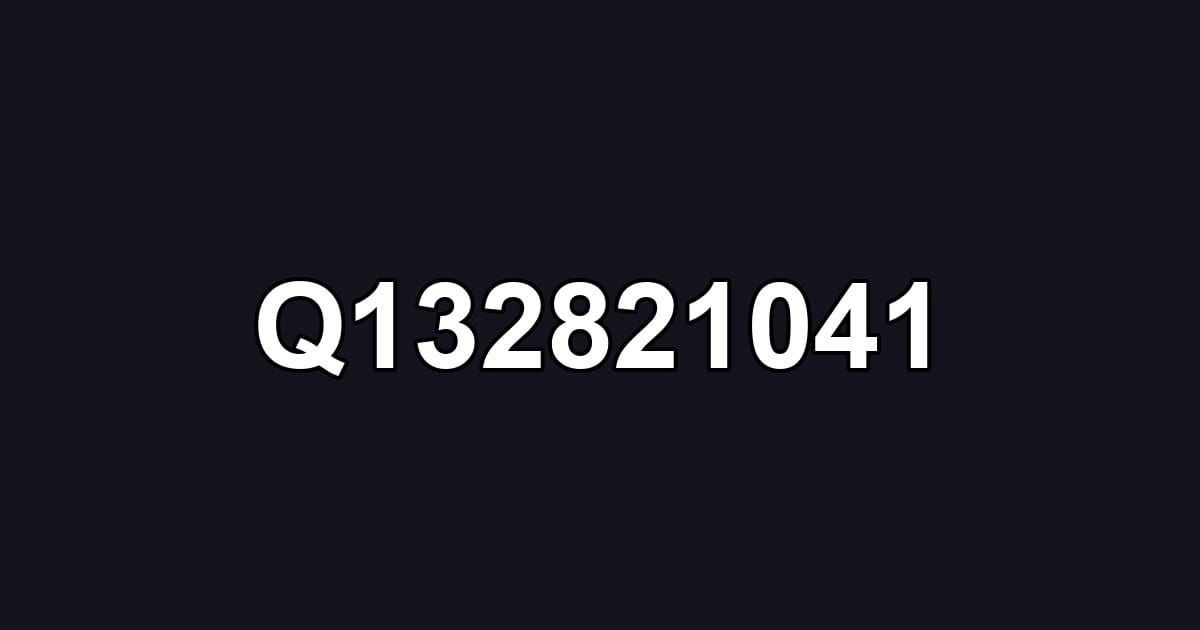 Q132821041