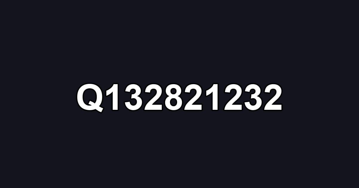Q132821232