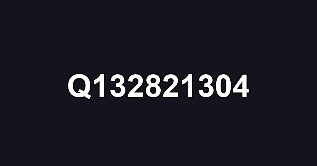 Q132821304