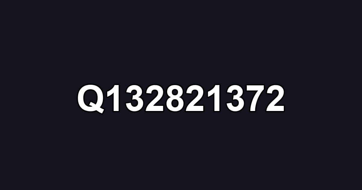 Q132821372