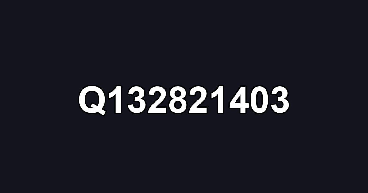 Q132821403