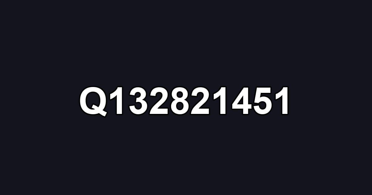Q132821451