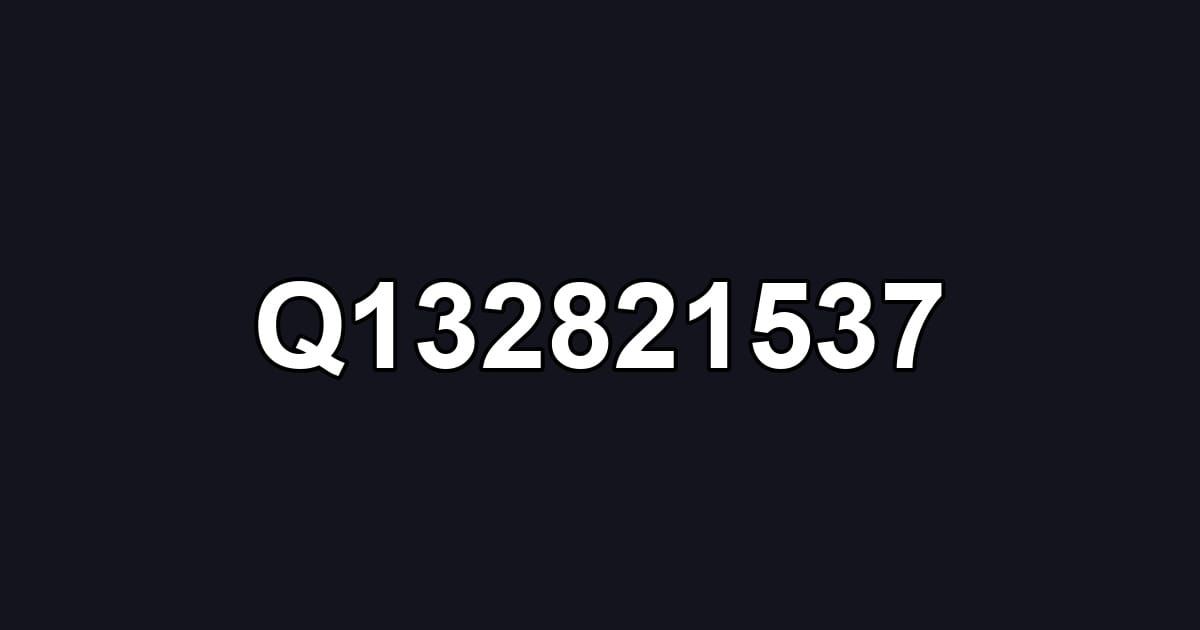 Q132821537