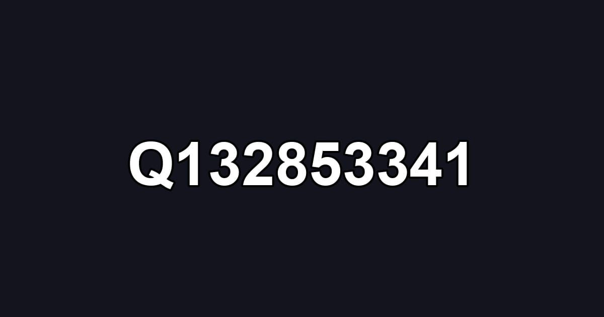 Q132853341