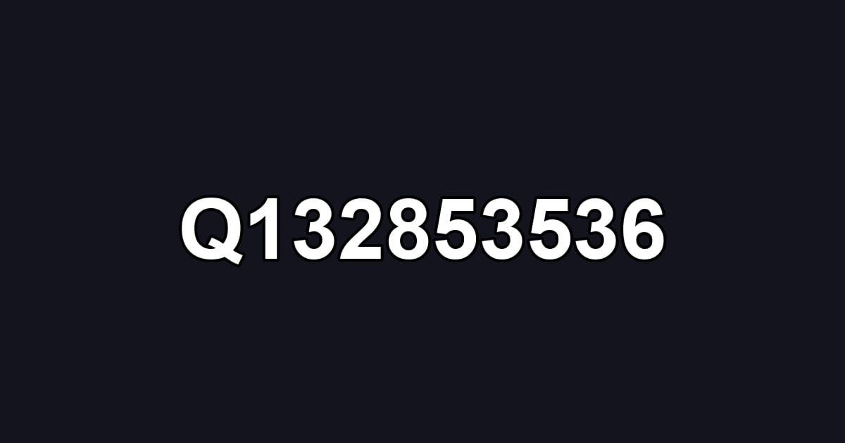 Q132853536