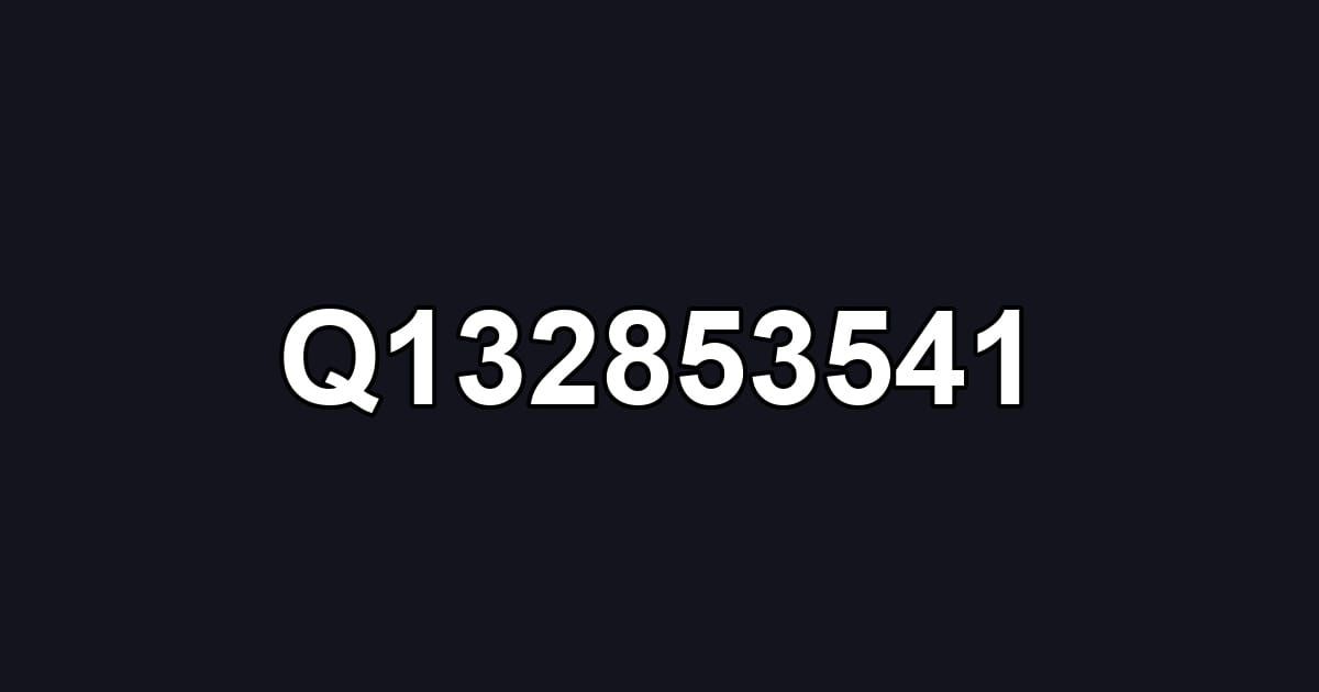 Q132853541