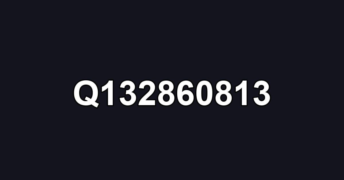 Q132860813
