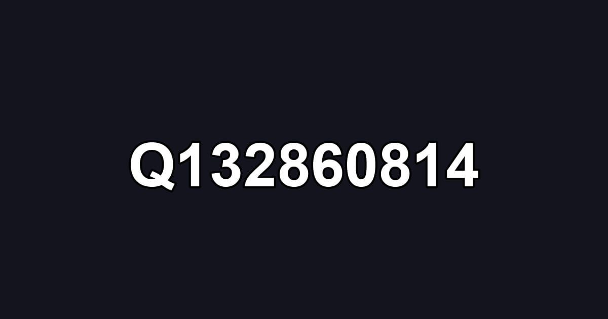 Q132860814