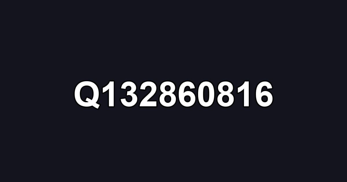 Q132860816