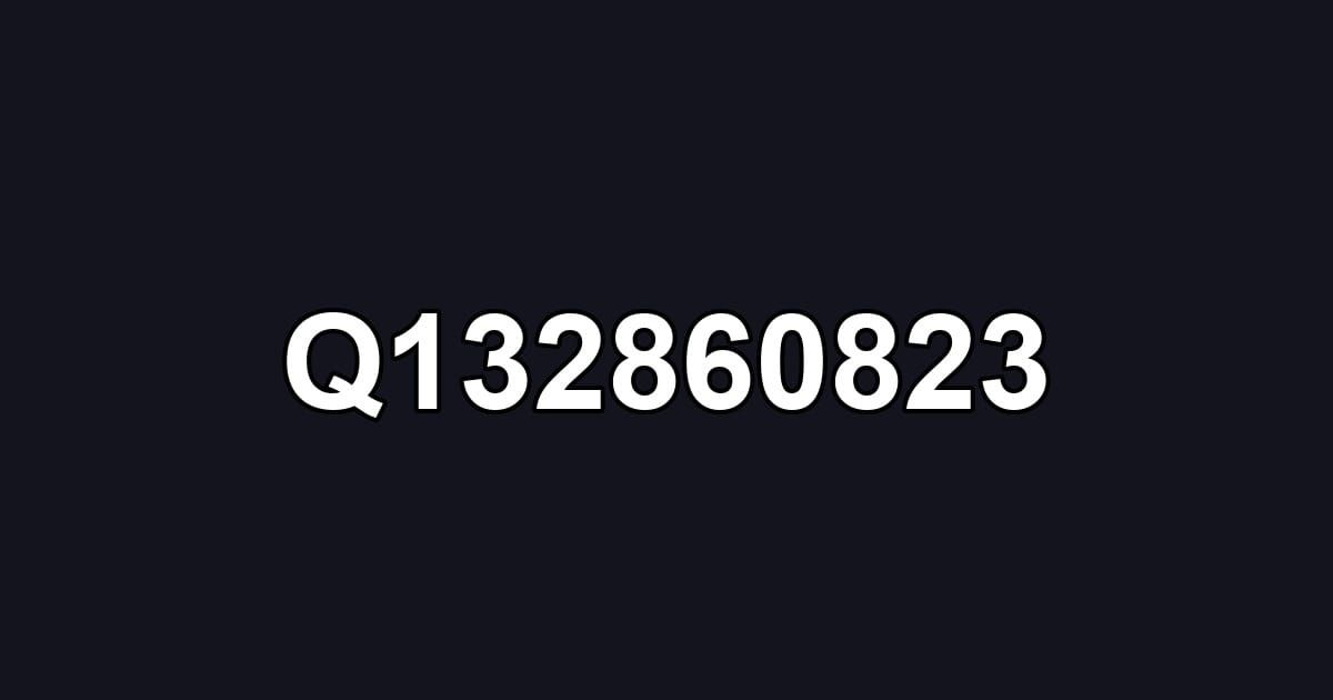 Q132860823
