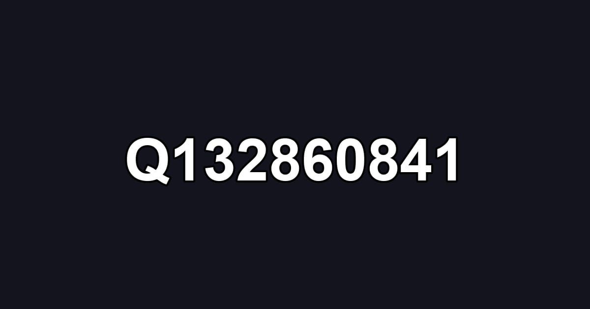 Q132860841