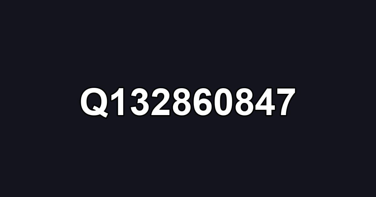 Q132860847