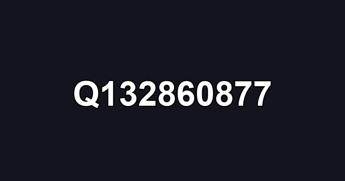 Q132860877