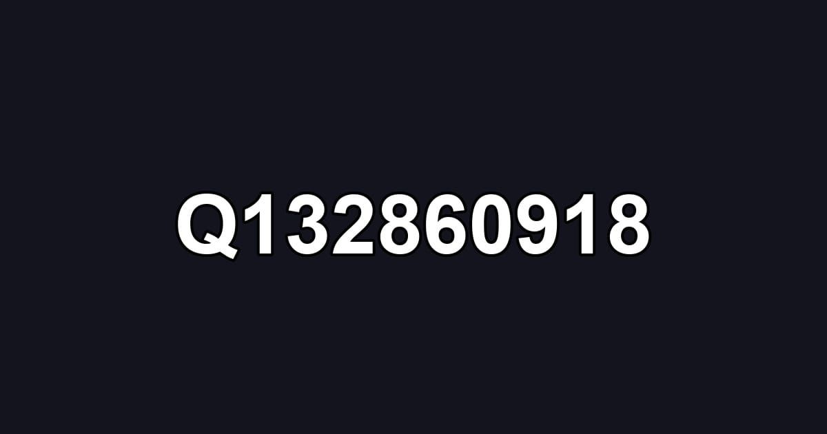Q132860918