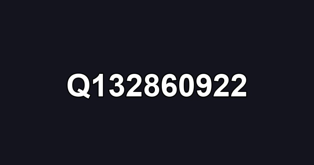 Q132860922