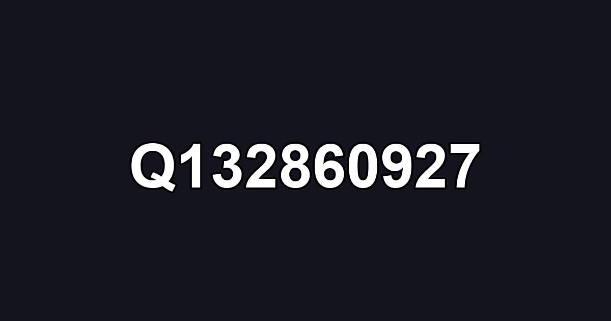 Q132860927