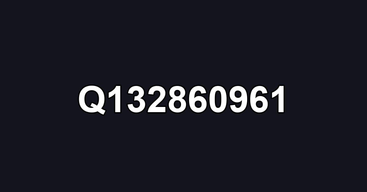 Q132860961