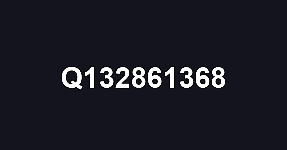 Q132861368