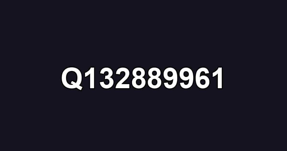 Q132889961