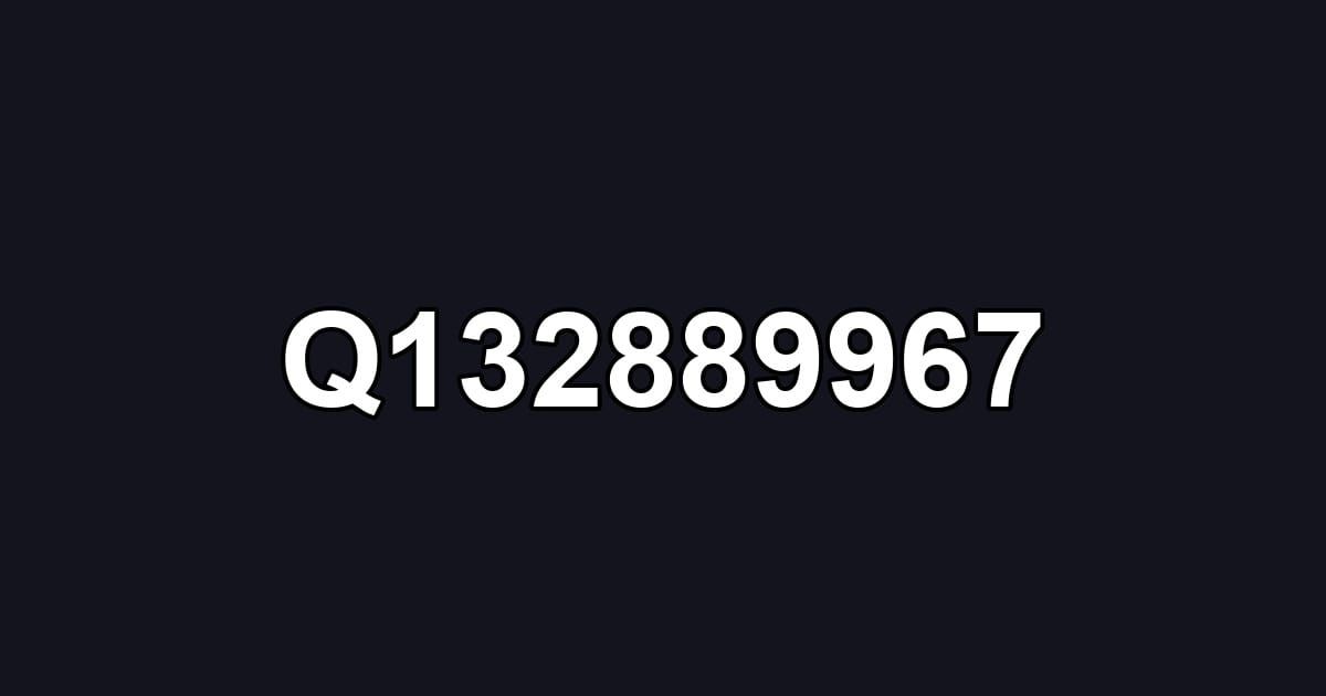 Q132889967