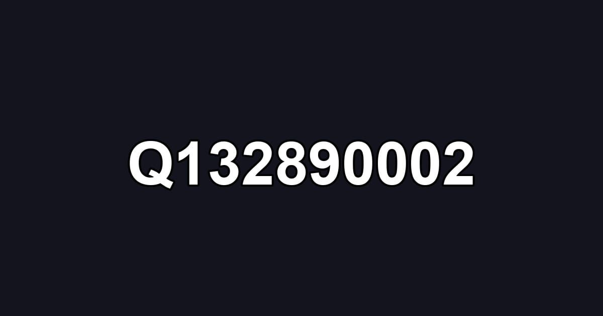 Q132890002