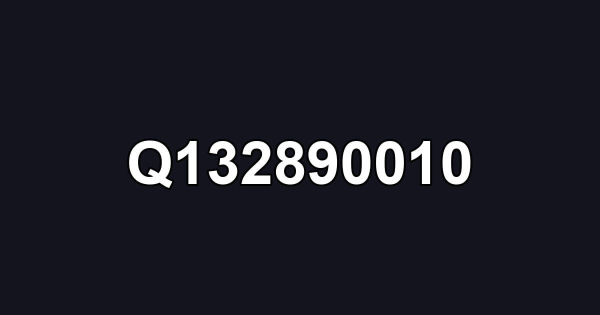 Q132890010