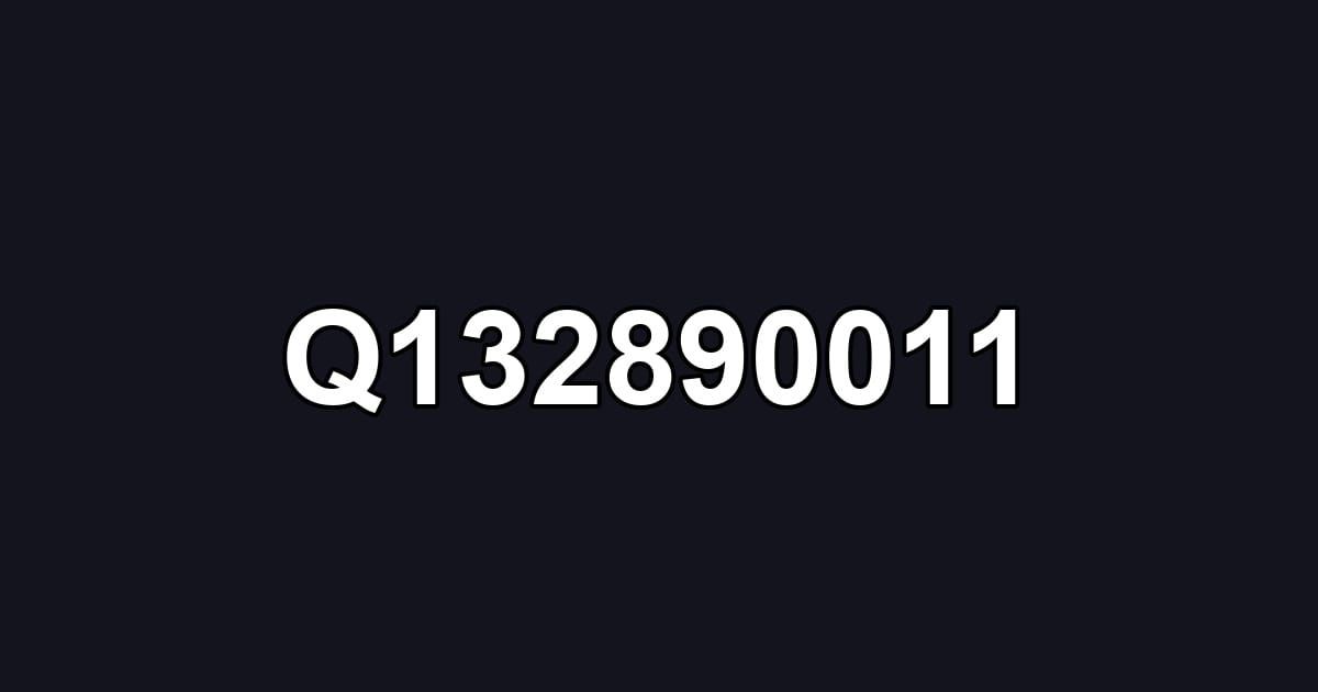 Q132890011