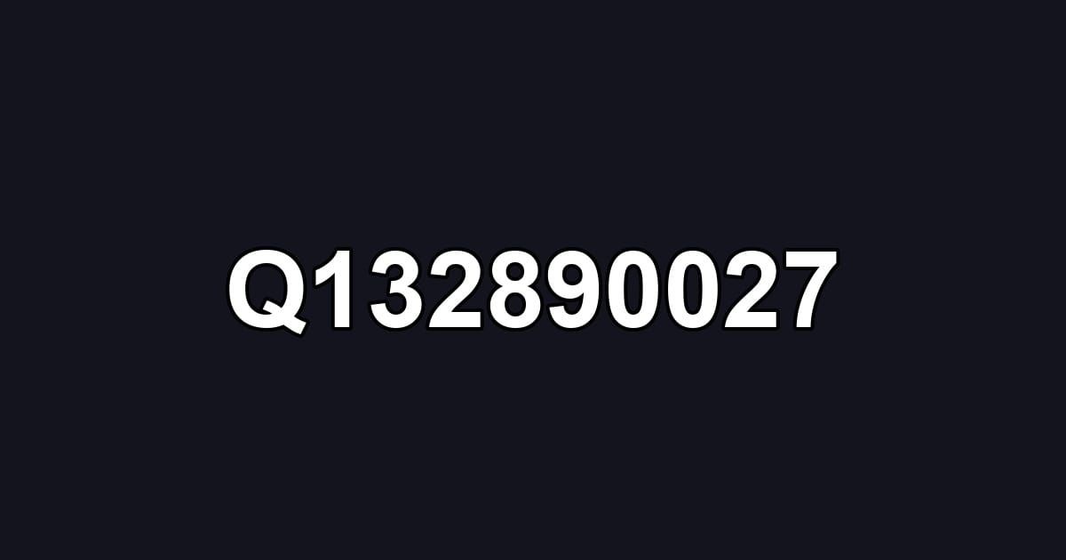 Q132890027